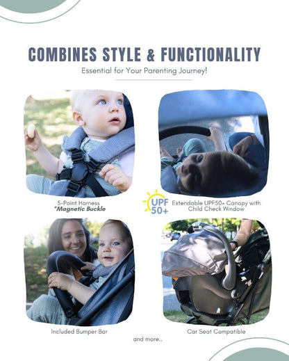 All-in-one travel stroller for new parents_G&G Oxygen V2