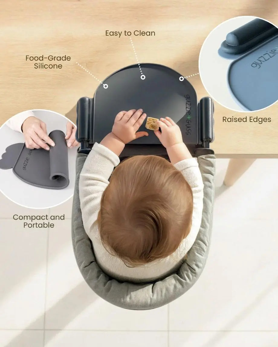 Dishwasher safe table mat for kids-G&G Silicone Perch Placemat