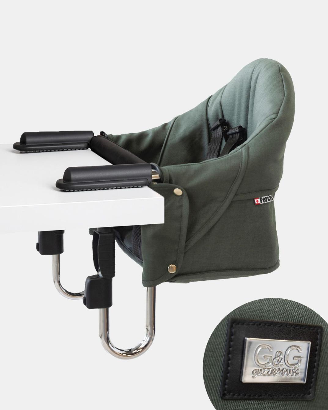 G&G Perch hook-on hanging highchair -Tropical Green