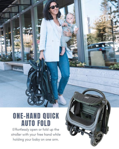 One-Hand Quick Auto Fold_G&G Oxygen V2 Travel Stroller