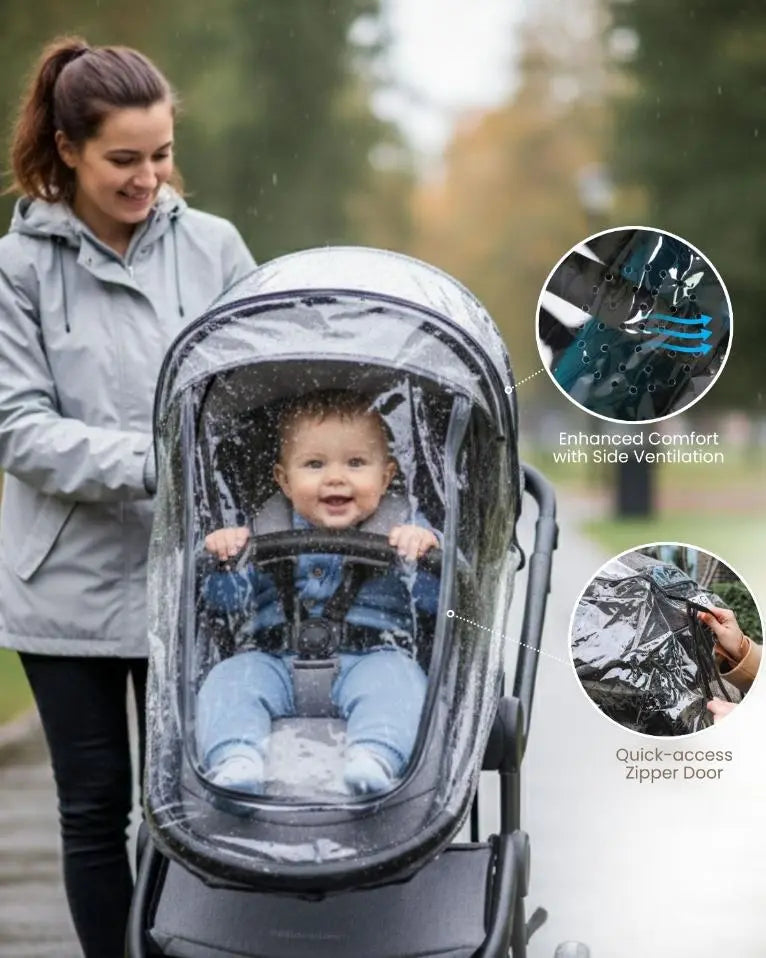 all in one stroller rain protection cover-G&G travel system raincover