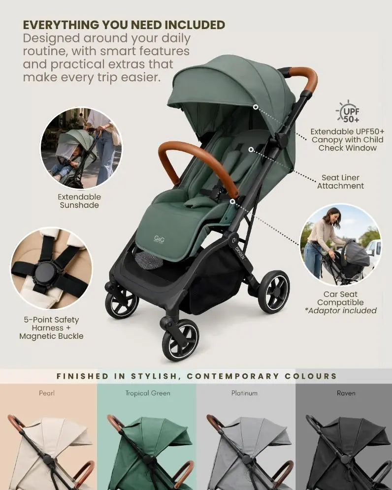 lightweight stroller for infant car seat-G&G oxygen