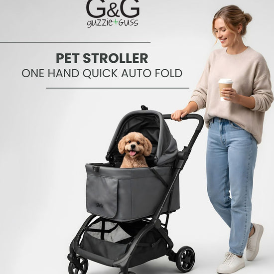 guzzie+Guss Pet Stroller One Hand Quick Auto Fold