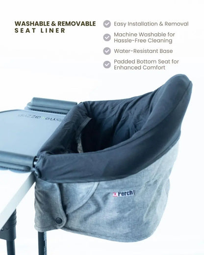 washable easy clean baby feeding seat cover-G&G Perch seat liner