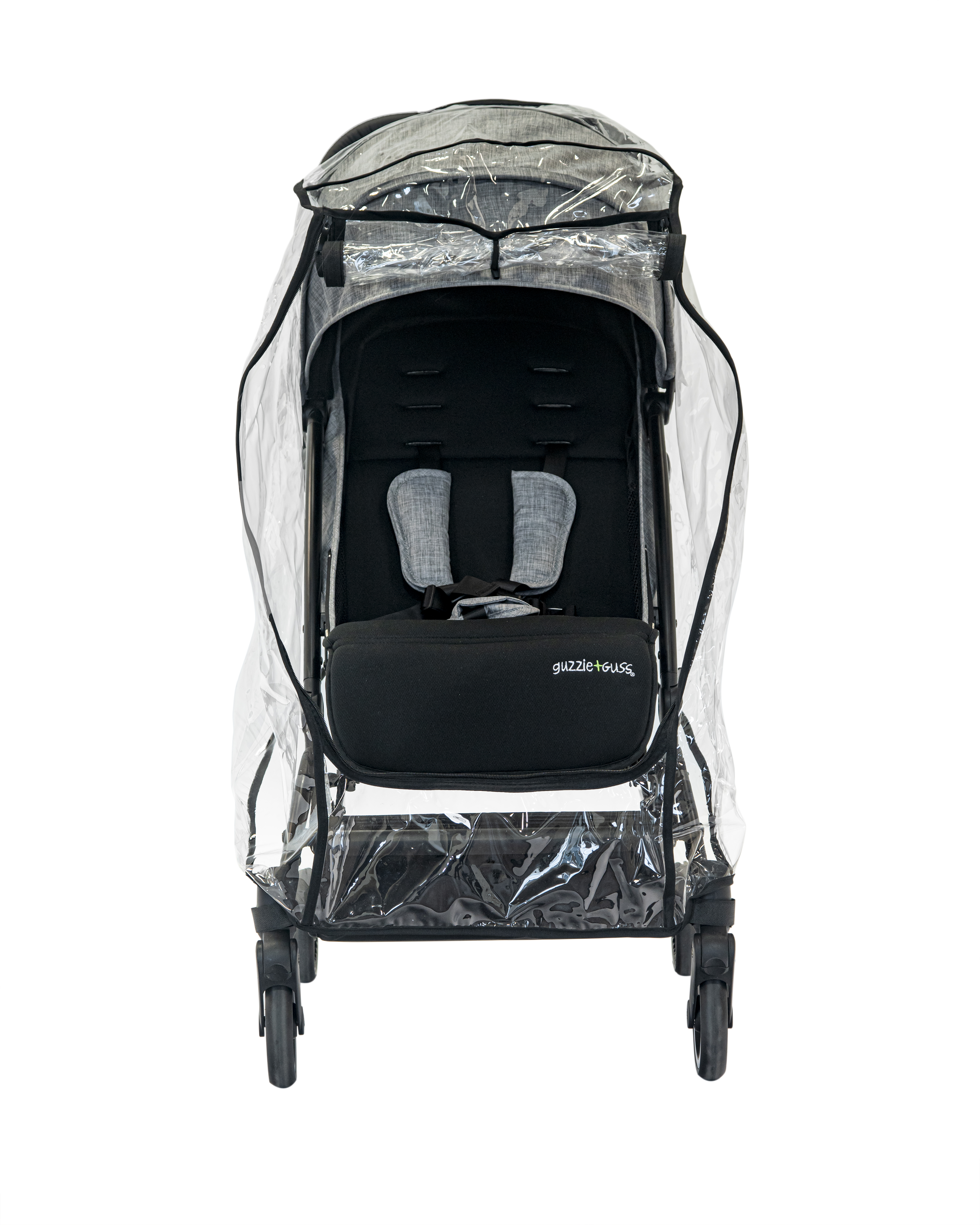 stroller with footmuff and raincover