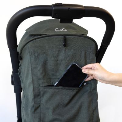 Oxygen v2 Stroller Back Flap Pocket